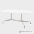 White Herman Miller Eames Conference Boardroom Table 108" x 54"